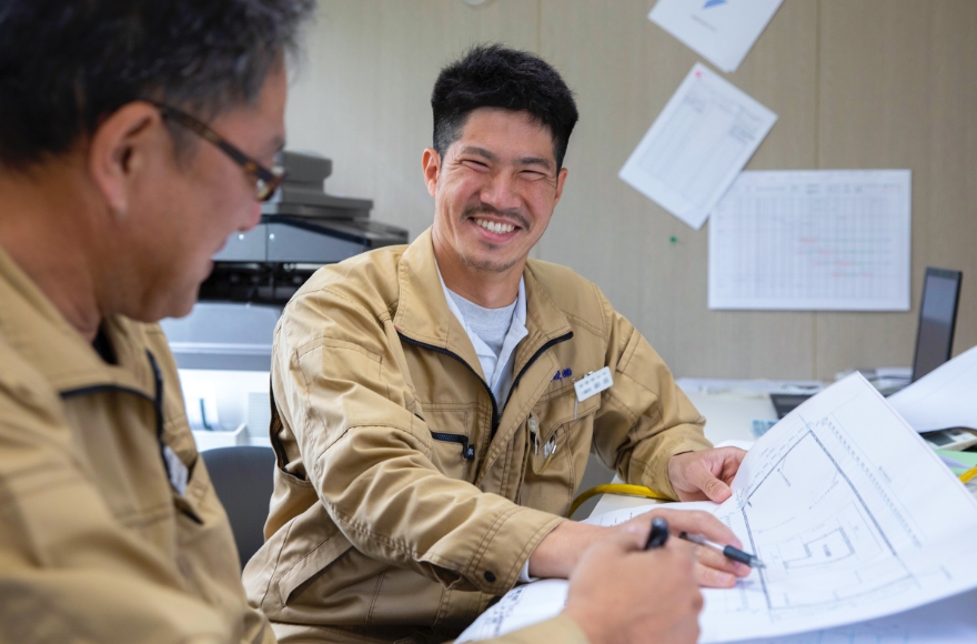 職人さんとの一体感が仕事をスムーズに進める秘訣